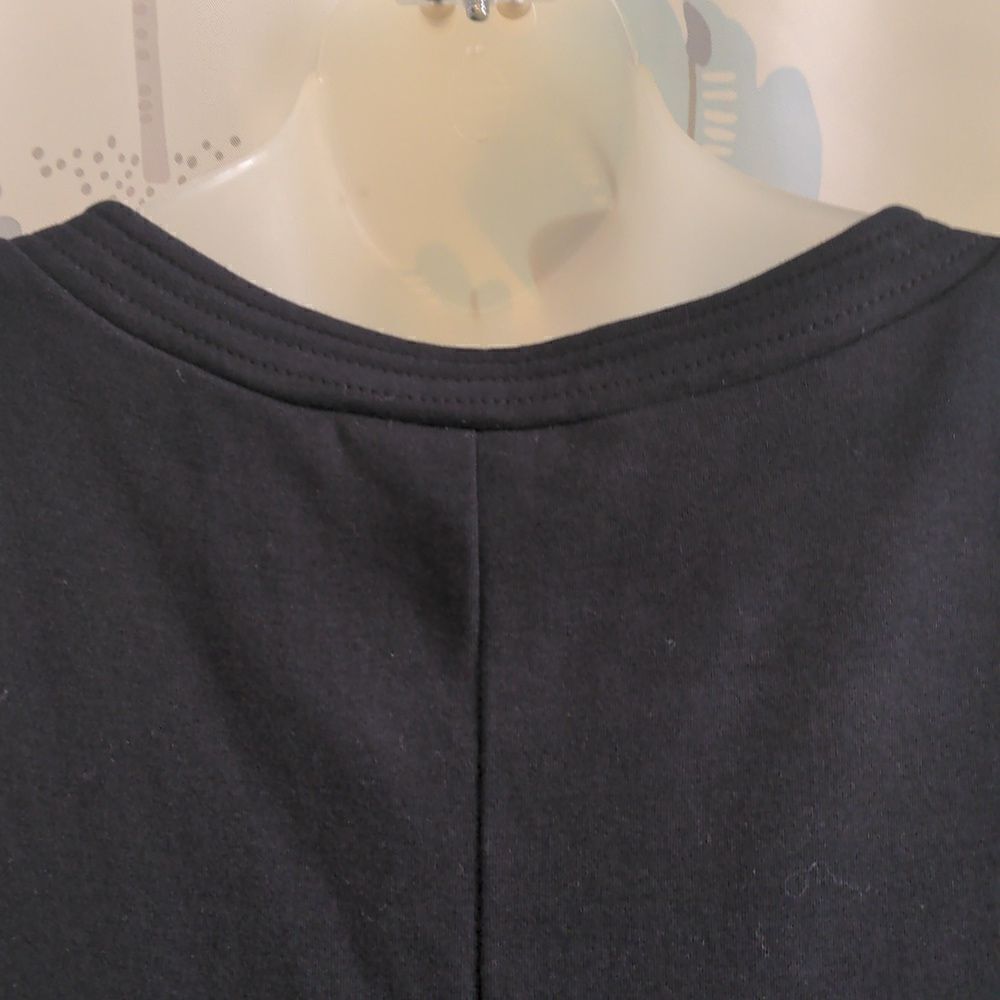 2 for $20 New York & Company Sleeveless Black Cotton Knit Dress Sz M - Picture 5 of 9